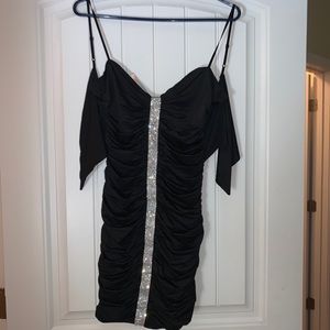 Fashion nova-Rhine or die scrunched up mini dress